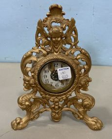 Ornate Gold Gilt Dresser Clock