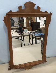 Small Chippendale Style Wood Mirror