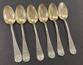 Six Sterling Demi Tasse Spoons