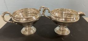 Crown Weighted Sterling Sugar and Creamer