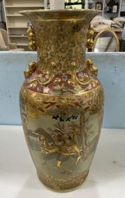 Large Chinese Satsuma Style Porcelain Vase