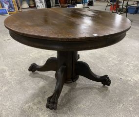 Antique Split Pedestal Round Dining Table