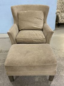 Norwalk Decorative Upholstered Chair and Ottoman