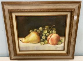 Still Life Pears Painting by Elaine