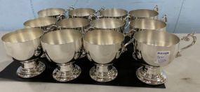 12 Birmingham Silver Co. Silver Plated Footed Cups
