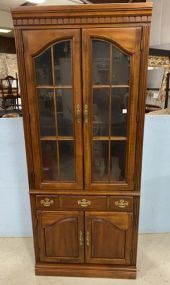 Cherry Early American Style China Cabinet