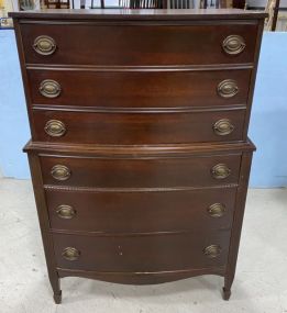 Mahogany Duncan Phyfe Chest on Chest