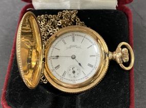 Elgin Ladies Pocket Watch and Chain