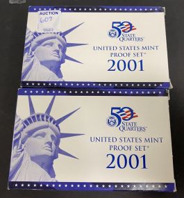 Two United States Mint Proof Set 2001