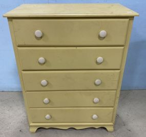 Lullaby Furniture Yellow White Chest of Drawers
