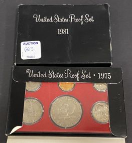 1981 and 1975 United States Proof Sets