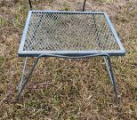 Small Wrought Iron Patio Side Table