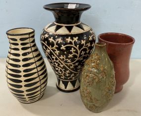 Four Decorative Pottery Vases