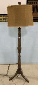 Decorative Rustic Style Wood Floor Lamp