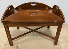 Chippendale Style Cherry Butler's Coffee Table