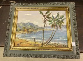 G. Gomez Oil Painting Seashore