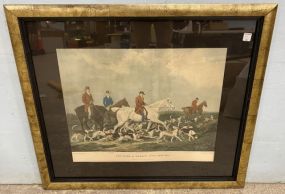 The Earl of Derby's Stag Hounds Lithograph