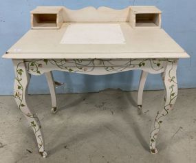 Small Painted White Child's Work Desk