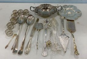 Group of Silver Plate Serving Pieces