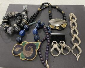 Group of Costume Jewelry Necklaces and Earrings