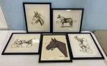 Five Kentucky Derby Vintage Prints