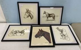 Five Kentucky Derby Vintage Prints