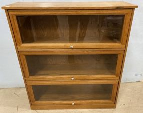 Pressed Wood Oak Barrister Bookcase