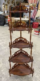 Vintage Corner Etagere