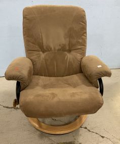 Suede Style Contemporary Arm Chair