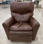 Maroon Faux Leather Recliner