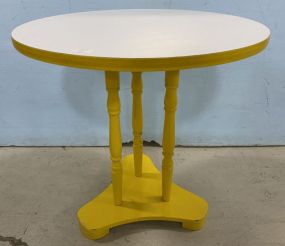 Pressed Wood Round Lamp Table