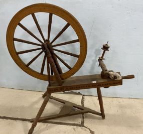 Vintage Spinning Wheel by G. Soderberg