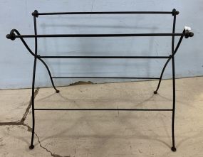 Wrought Iron Fold Out Quilt Rack