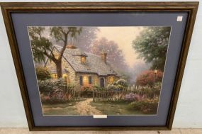 Foxglove Cottage Lithograph by Thomas Kinkade