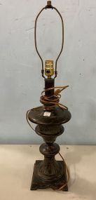 Rustic Metal Urn Lamp