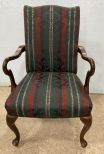 Queen Anne Upholstered Arm Chair