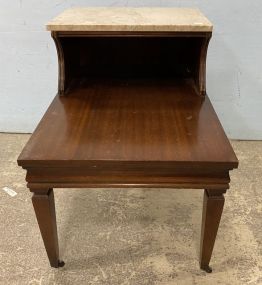 French Provincial Step Up End Table