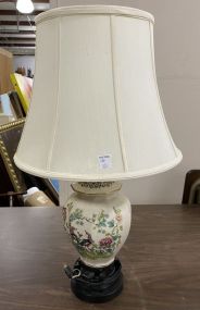 Ceramic Oriental Style Vase Lamp