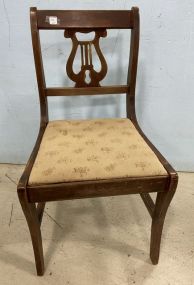 Mahogany Duncan Phyfe Harp Back Side Chair