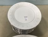 Porcelain China Platter and Salad Plates