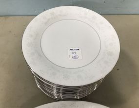 Porcelain China Platter and Salad Plates