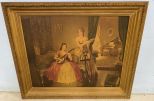 Framed Antique Music Room Players Print