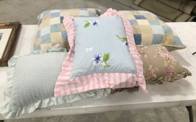 Four Decorative Throw Pillows