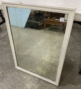 Painted White Framed Wall Mirror