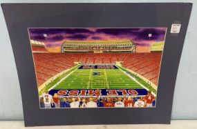 Ole Miss Vaught Hemmingway Stadium Poster