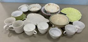 Group of Assorted Porcelain Bowls, Dishes, and Cups