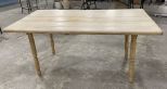 Primitive Style Painted Dining Table