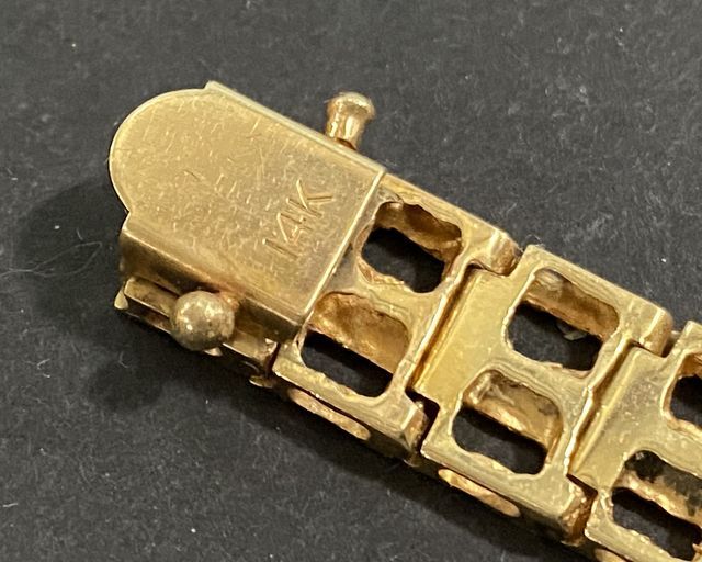 0275 Marked 14K Gold ID Bracelet - March Online Auction 2021