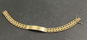 Marked 14K Gold ID Bracelet