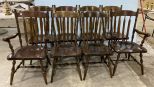 Ethan Allen Pine Windsor Style  Dining Chairs